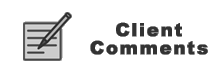 Client Comments